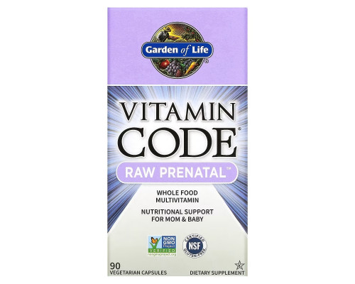 Garden of Life Витаминный код дородовые капсулы 90 растительных капсул Garden of Life Витаминный код дородовые капсулы 90 растительных капсул