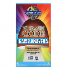 Garden of Life Vitamin Code Сырой комбуча 60 веганских капсул UltraZorbe