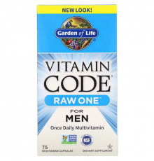 Garden of Life Raw One Мультивитамины для мужчин 75 растительных капсул
