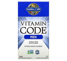 Garden of Life Витаминный код для мужчин 240 вегетарианских капсул UltraZorbe