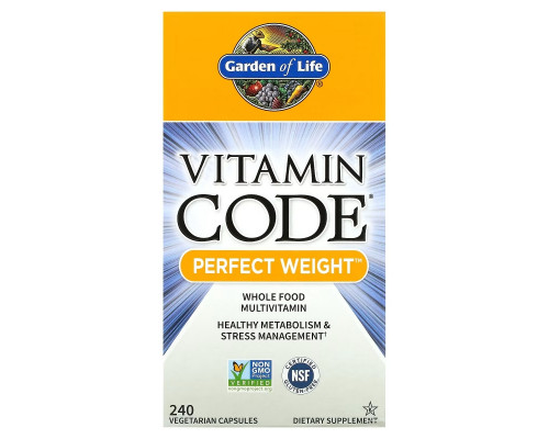 Garden of Life Vitamin Code идеальный вес 240 растительных капсул UltraZorbe