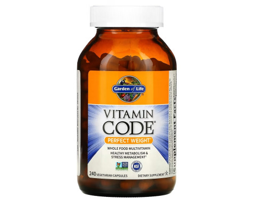Garden of Life Vitamin Code идеальный вес 240 растительных капсул UltraZorbe