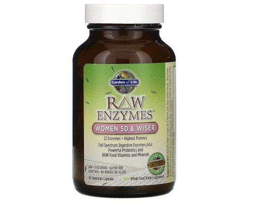 Garden of Life Сырые ферменты для женщин от 50 и старше 90 капсул на растительной основе Garden of Life Сырые ферменты для женщин от 50 и старше 90 капсул на растительной основе