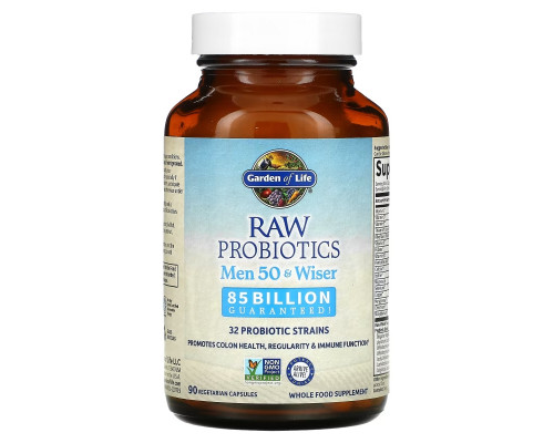 Garden of Life Сырые пробиотики для мужчин старше 50 90 капсул на растительной основе Garden of Life Сырые пробиотики для мужчин старше 50 90 капсул на растительной основе