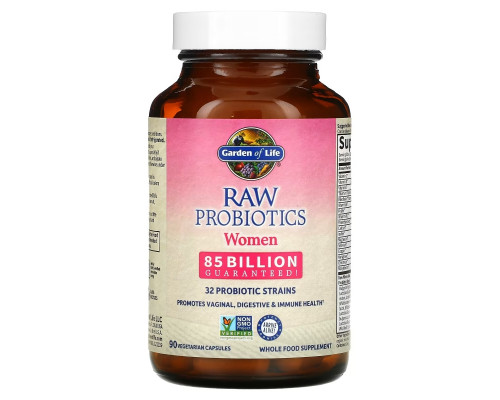 Garden of Life Пробиотики от RAW для женщин 90 овощных капсул Garden of Life Пробиотики от RAW для женщин 90 овощных капсул