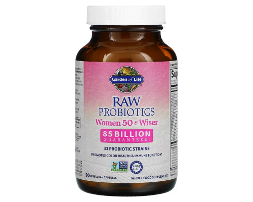 Garden of Life RAW Пробиотики для женщин 50 лет и старше 90 овощных капсул Garden of Life RAW Пробиотики для женщин 50 лет и старше 90 овощных капсул