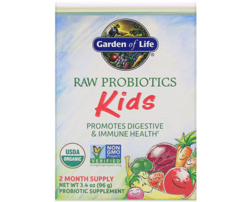 Garden of Life Сырые пробиотики для детей 34 унции (96 г) (Ice) Garden of Life Сырые пробиотики для детей 34 унции (96 г) (Ice)