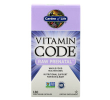 Garden of Life Витаминный код сырые витамины для беременных 180 вегетарианских капсул