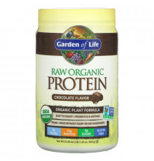 Garden of Life, Raw Organic Protein, органическая растительная формула, шоколадный, 664 г