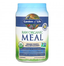 Garden of Life Raw Meal органическая формула – заменитель пищи со вкусом ванили 25 фунта (11 кг)