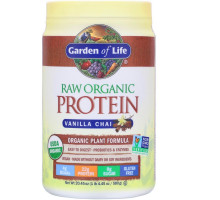 Garden of Life, Сырой белок, натуральный белковый состав, со вкусом ванильного пряного чая, 22 унции (630 г)