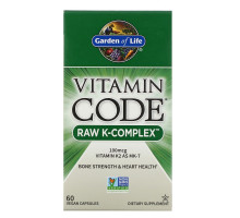 Garden of Life Vitamin Code комплекс необработанных витаминов группы K 60 растительных капул