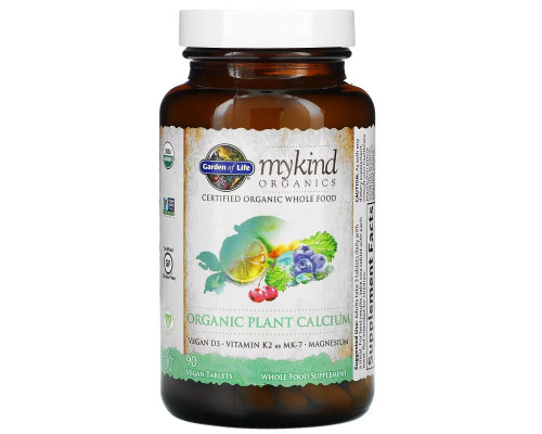 Garden of Life, My Kind Organics, Organic Plant Calcium, 90 Vegan Tablets Garden of Life, My Kind Organics, Organic Plant Calcium, 90 Vegan Tablets
