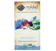 Garden of Life KIND Organics Мультивитамины для мужчин 120 веганских таблеток