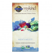 Garden of Life KIND Organics Мультивитамины для мужчин 120 веганских таблеток