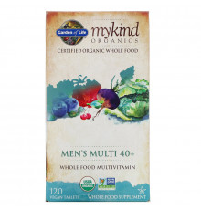 Garden of Life KIND Organics Men's Multi 40+ 120 веганских таблеток