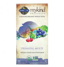 Женское здоровье MyKind Organics, Prenatal Multi, 90 Vegan Tablets
