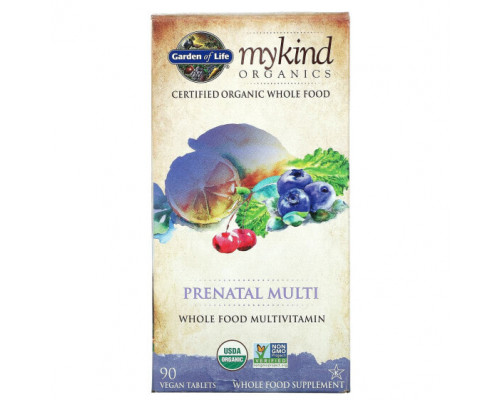 Женское здоровье MyKind Organics, Prenatal Multi, 90 Vegan Tablets Женское здоровье MyKind Organics, Prenatal Multi, 90 Vegan Tablets