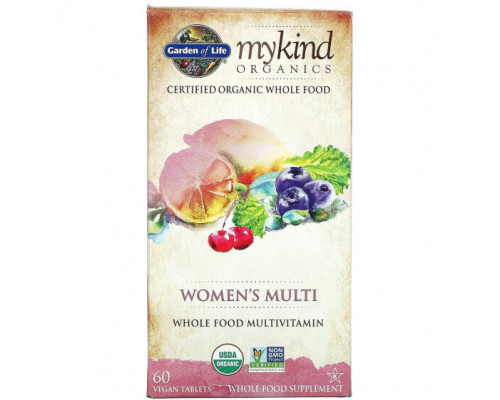 Витаминно-минеральные комплексы Organics, Women's Multi, 60 Vegan Tablets Витаминно-минеральные комплексы Organics, Women's Multi, 60 Vegan Tablets
