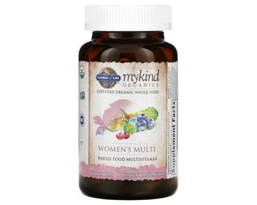 Витаминно-минеральные комплексы Organics, Women's Multi, 60 Vegan Tablets Витаминно-минеральные комплексы Organics, Women's Multi, 60 Vegan Tablets