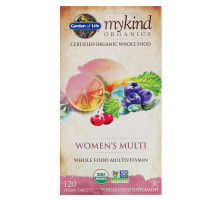 Garden of Life KIND Organics Мультивитамины для женщин 120 веганских таблеток