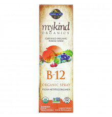 Garden of Life MyKind Organics Органический спрей с витамином B-12 со вкусом малины 2 унции (58 мл)