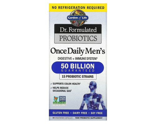Garden of Life Dr. Formulated Probiotics Once Daily's Men's 30 Veggie Caps Garden of Life Dr. Formulated Probiotics Once Daily's Men's 30 Veggie Caps