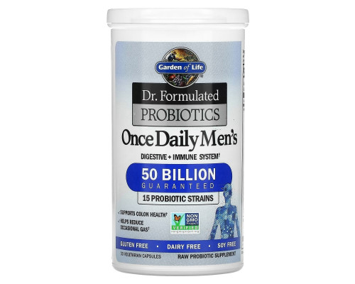 Garden of Life Dr. Formulated Probiotics Once Daily's Men's 30 Veggie Caps Garden of Life Dr. Formulated Probiotics Once Daily's Men's 30 Veggie Caps