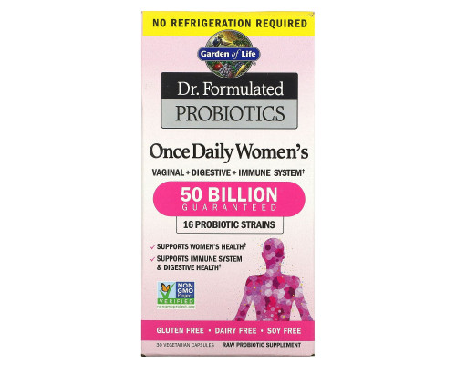 Garden of Life Dr. Formulated Probiotics Once Daily Women's 30 Veggie Caps Garden of Life Dr. Formulated Probiotics Once Daily Women's 30 Veggie Caps
