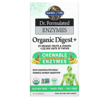 Garden of Life Dr. Formulated Ферменты Органического Дайджеста + Аромат Тропических Фруктов 90 витаминов