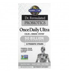Garden of Life, Dr. Formulated Probiotics, Once Daily Ultra, 90 Billion, 30 Vegetarian Capsules (Ice)