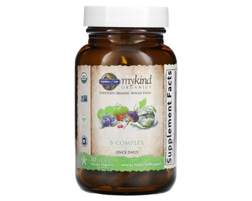 Garden of Life, mykind Organics, B-Complex, 30 Vegan Tablets Garden of Life, mykind Organics, B-Complex, 30 Vegan Tablets