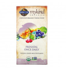 Garden of Life, mykind Organics, Prenatal Once Daily, 90 Vegan Tablets