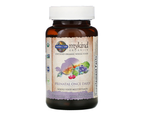 Garden of Life, mykind Organics, Prenatal Once Daily, 90 Vegan Tablets Garden of Life, mykind Organics, Prenatal Once Daily, 90 Vegan Tablets