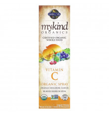 Garden of Life, mykind Organics, Vitamin C Organic Spray, Orange-Tangerine, 2 fl oz (58 ml)