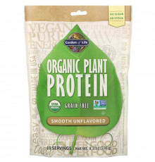 Garden of Life, Органический Растительный Белок, без Вкусовых Добавок, 8,0 унций (226 г)