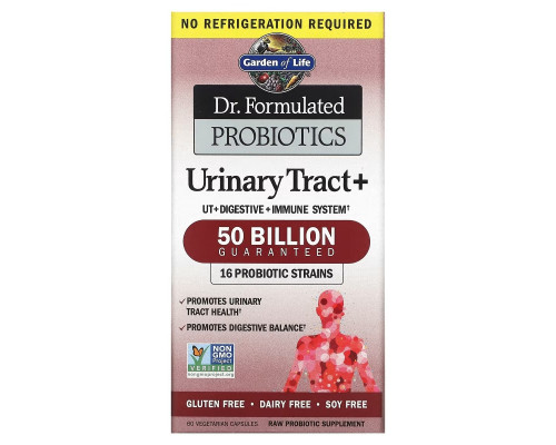 Garden of Life, Dr. Formulated Probiotics, Urinary Tract+, Shelf Stable, 60 Veggie Capsules Garden of Life, Dr. Formulated Probiotics, Urinary Tract+, Shelf Stable, 60 Veggie Capsules