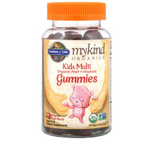 Garden of Life, Mykind Organics, жевательные поливитамины для детей, фруктовый вкус, 120 жевательных мишек