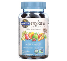 Garden of Life, Mykind Organics, поливитамины для мужчин, органическая ягода, 120 жевательных конфет