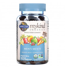 Garden of Life, Mykind Organics, поливитамины для мужчин, органическая ягода, 120 жевательных конфет