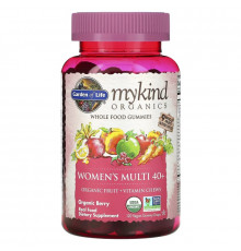 Garden of Life, Mykind Organics, мультивитамин для женщин старше 40 лет, органические ягоды, 120 жевательных конфет