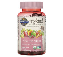 Garden of Life, Mykind Organics, женские мультивитамины, органические ягоды, 120 жевательных конфет