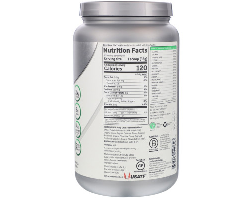 Garden of Life, Sport, Certified Grass Fed Whey, Refuel, Chocolate, 23.7 oz (672 g) Garden of Life, Sport, Certified Grass Fed Whey, Refuel, Chocolate, 23.7 oz (672 g)