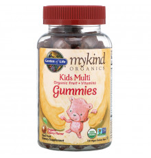 Garden of Life, Mykind Organics, Kids Multi, вишневый ароматизатор органического происхождения, 120 желейных фигурок медведей