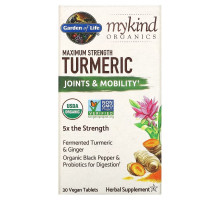 Garden of Life, MyKind Organics, Maximum Strength, Turmeric, Joints & Mobility, 30 Vegan Tablets