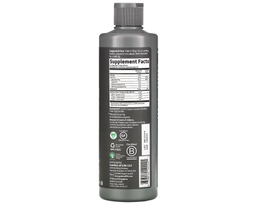 Garden of Life, Здоровье мозга от Dr. Formulated, 100%-ное органическое триглицеридное масло с цепочками средней длины из кокоса, без ароматизаторов, 473 мл Garden of Life, Здоровье мозга от Dr. Formulated, 100%-ное органическое триглицеридное масло с цепочками средней длины из кокоса, без ароматизаторов, 473 мл