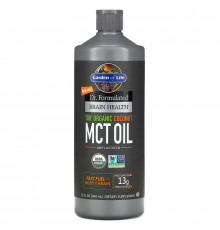 Garden of Life, Dr. Formulated Brain Health, 100% Organic Coconut MCT Oil, Unflavored, 32 fl oz(946ml)