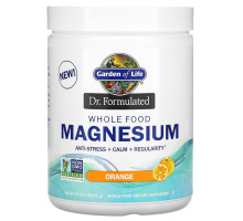 Garden of Life, Dr. Formulated, порошок магния из цельных продуктов, апельсин, 419,5 г