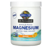 Garden of Life, Dr. Formulated, порошок магния из цельных продуктов, апельсин, 197,4 г