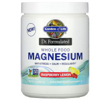 Garden of Life, Dr. Formulated, порошок магния из цельных продуктов, малина и лимон, 198,4 г